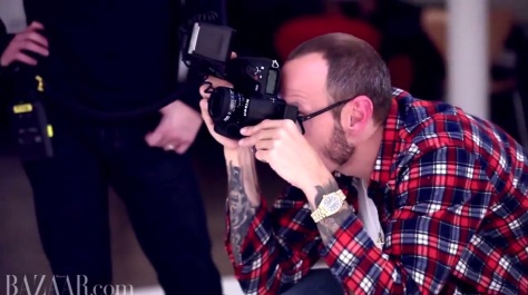 Behind the scenes video of his Harper Bazaar shoot with Candice Swanepoel